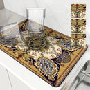Axyaa Geometric Figure Paisley Kitchen Drying Mat