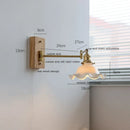 Axyaa Flower Ceramic LED Wall Light with Copper Arm, Modern Design Fixtures