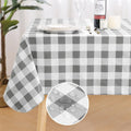 Axyaa Waterproof Buffalo Plaid Tablecloth for Dining Kitchen Outdoors