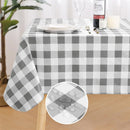 Axyaa Waterproof Buffalo Plaid Tablecloth for Dining Kitchen Outdoors