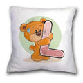 Axyaa Cartoon Bear Pillowcase - Decorative Cushion Cover for Sofa or Children's Room