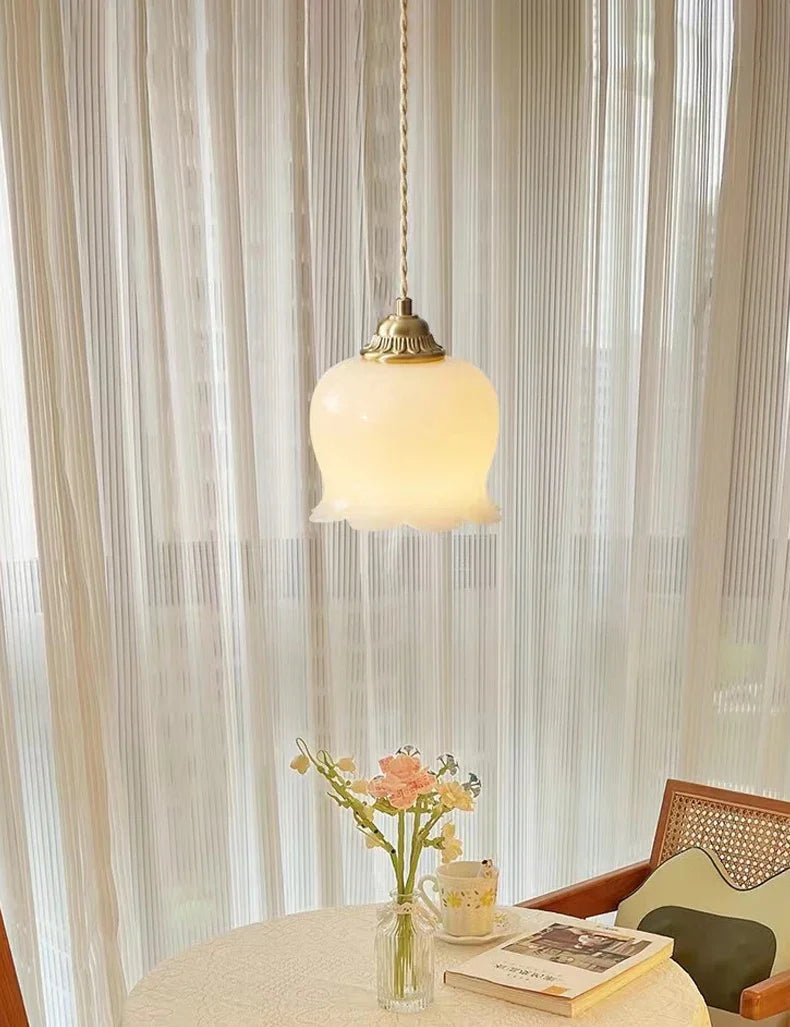 Axyaa Luxury Brass Pendant Lights with Resin Shade for Home Decor