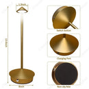 Axyaa Rechargeable Touch LED Table Lamp for Dining Hotel Bar Bedroom Decor