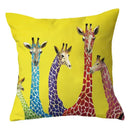 Axyaa Geometric Character Pillowcase | Sofa Home Decor Polyester Cushion