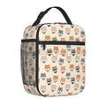 Axyaa Shiba Inu Dog Thermal Lunch Box Insulated Bento Tote Handbag for Women & Kids