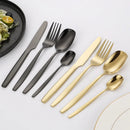 Axyaa Stainless Steel Tableware Set - Knife, Fork, Spoon, 4-Piece Steak Cutlery