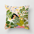 Axyaa Women Flower Oil Painting Decorative Pillowcase for Home Sofa Decor