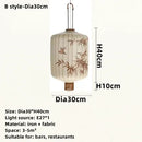 Axyaa Retro Fabric Lantern Pendant Lights for Home and Hospitality
