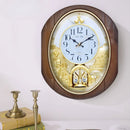 Axya Music Chimes Wall Clock: European Modern Home Decor, Silent Bedroom Living Room Watch
