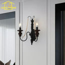 Axyaa Solid Wood Wall Lamp LED E14 for Bedroom, Living Room, Corridor