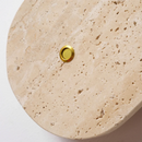 Axyaa LED Wall Light: Modern Nordic Yellow Travertine Glass Bedside Lamp