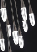Axyaa Crystal Chandelier: Modern Stylish Lighting for Villas, Staircases & Living Rooms