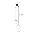 Axyaa Gold Glass LED Pendant Chandelier for Modern Nordic Decor