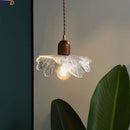 Axyaa Copper Glass Chandelier Pendant Light for Living Room Bedroom Bar