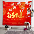 Axyaa Chinese New Year Tapestry Blessings Good Luck Spring Festival Decor