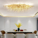 Axyaa Luxury Crystal LED Chandelier for Living Room, Hotel, and Hall