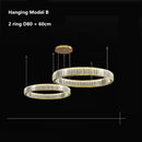 Axyaa Luxury Crystal Chandelier Pendant Light Gold Chrome Finish Modern Living Room Lighting