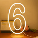 Axyaa Neon Party Sign 38cm Birthday Lights USB Powered with Dimmable Base