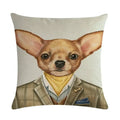 Axyaa Animal Body Pillow Case Linen Seat Cover for Home or Office Decor 45*45cm