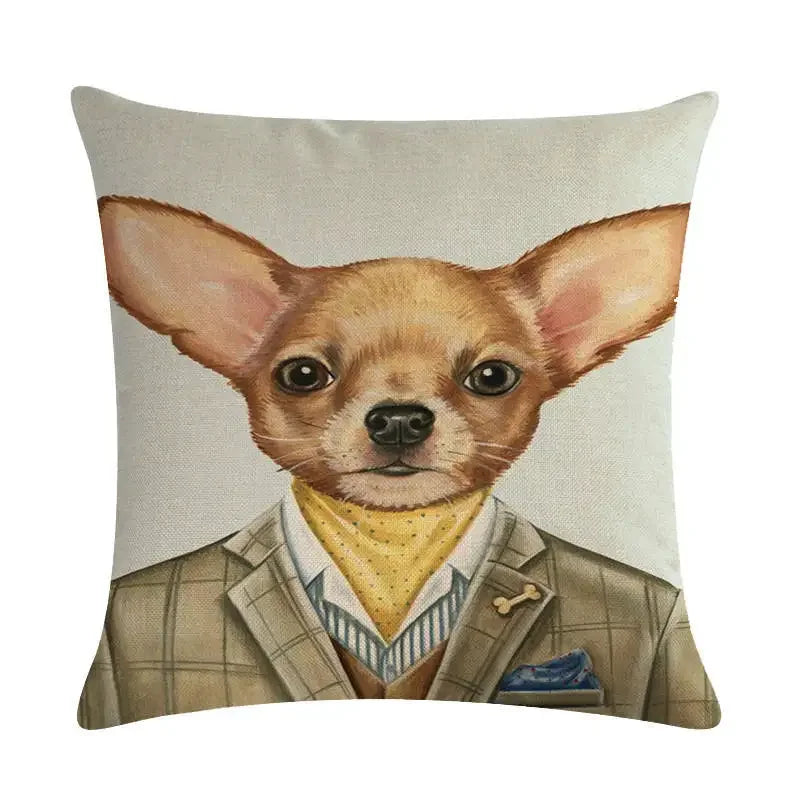 Axyaa Animal Body Pillow Case Linen Seat Cover for Home or Office Decor 45*45cm