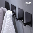 Axyaa Stainless Steel Adhesive Towel Hooks: Heavy Duty Stick-On Hangers for Bathroom & Kitchen