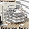 Axyaa Multi-layer Metal Mesh File Tray, Drawer-style Document Holder for Office Desk