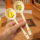 Cute Boba Ceramic Soup Spoon Set by Axyaa: Hand Painted Long Handle Kitchen Accessories