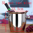 Axya Gold Stainless Steel Ice Bucket Wine Cooler Chiller Barware Champagne Beer Bucket
