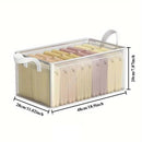 Axyaa Clothes & Pants Storage Box with Steel Frame - Wardrobe Organizer Shelf Baskets