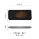 Axyaa Rectangular Ceramic Sushi & BBQ Plate - Restaurant Quality & Creative