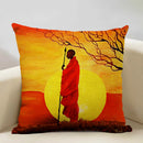 Axyaa African Oil Painting Sofa Pillow Case - Unique Living Room Decor