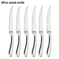 Axyaa Stainless Steel Cutlery Set - 24Pcs Mirror Knife Fork Spoon Dinner Flatware