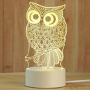 Axyaa 3D Night Lamp Acrylic Desktop Nightlight for Bedroom Decor