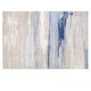 Axyaa Plush Blue Carpet for Living Room, Bedroom, or Study Floor
