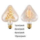 Axyaa Vintage Edison LED Bulb 4W Dimmable Antique Style Warm White 2300K E27 40W Incandescent