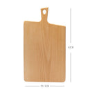 Axyaa Wood Cutting Board with Handle - Bread Cheese Pizza Serving Tray