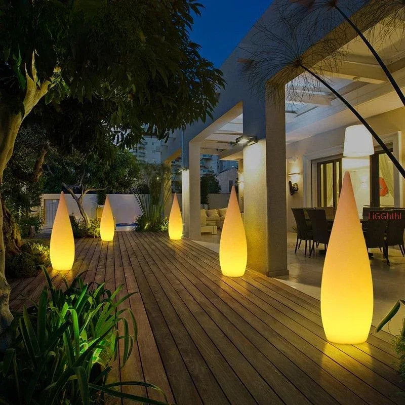 Axyaa RGB Solar Water Droplet Lights with Remote for Outdoor Décor