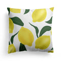 Axyaa Grid Flower Cushion Cover Orange Lemon Pillow Cover Home Decor Sofa Cushions