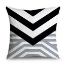 Axyaa Gray Lumbar Pillows - 45X45CM Damask Geometry Floral Stripes Plaids Print