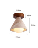 Axyaa Retro Style Yellow Cave Stone Ceiling Light for Hallway and Dressing Room