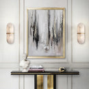 Marble LED Wall Lamp Brass Sconce for Bedroom & Aisle Lighting by Axyaa.