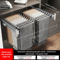 Axyaa Aluminum Alloy Pant Hangers: Adjustable, Multi-Functional, & Collapsible Clothes Rack