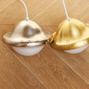 Axyaa Retro Glass Pumpkin LED Ceiling Lamp for Elegant Home Decor