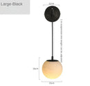 Copper Marbled Wall Lamp by Axyaa - Luxury Living Room Lighting