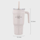 Axyaa Stainless Steel Insulated Tumbler with Handle and Straw, 1100ml Capacity