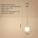 Axyaa Acrylic Ball Lamp: Modern LED Bar Counter Coffee Bar Decoration & Bedroom Lighting