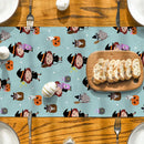 Axyaa Halloween Pumpkin Table Runner Farmhouse Kitchen Dining Decor