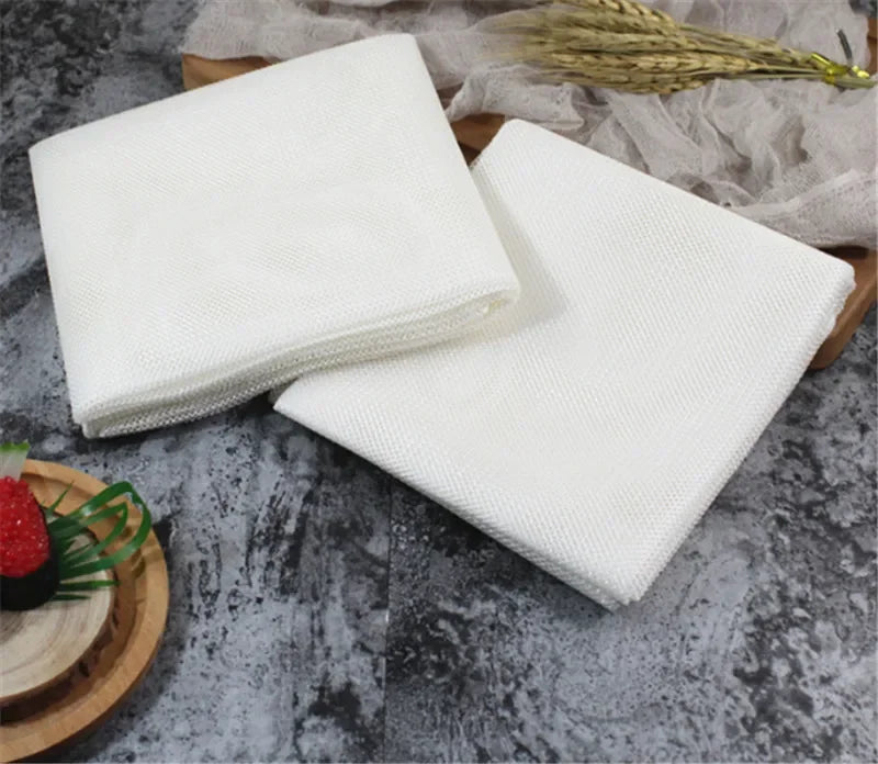 Axya Sushi Rice Cloth Towel for Chef Steaming, Restaurant, Hotel - White Square