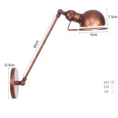 Axyaa Nostalgic Double Arm Wall Lamp for Rustic Decor