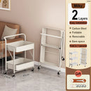 Axyaa Floor-to-Ceiling Multi-layer Service Cart for Kitchen Storage